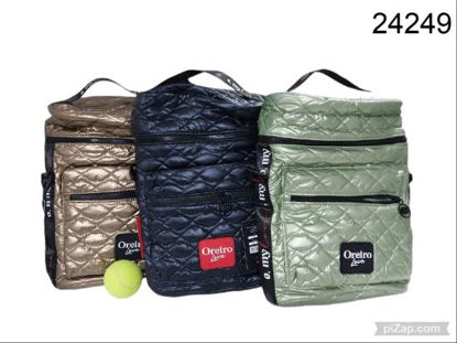 Imagen de BOLSO MATERO OREIRO VERDE,NEGRO Y DORADO 3.25